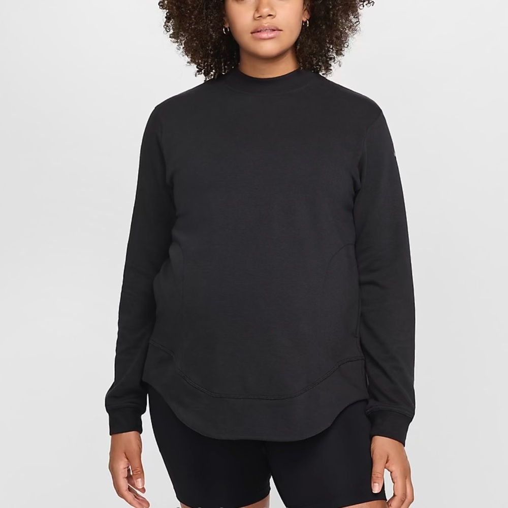 Nike Women’s Maternity Nursing Pullover Black Reversible Sweatshirt